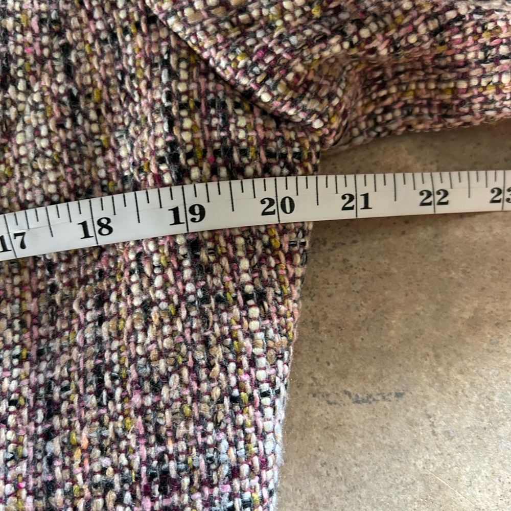 Vintage Casual Corner Plum/Pink Tweed Blazer - Picture 9 of 12